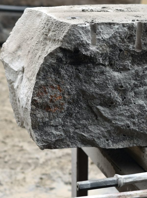 Australian Melbourne quarry rocks stone construction cutting drilling craft machine texture handmade